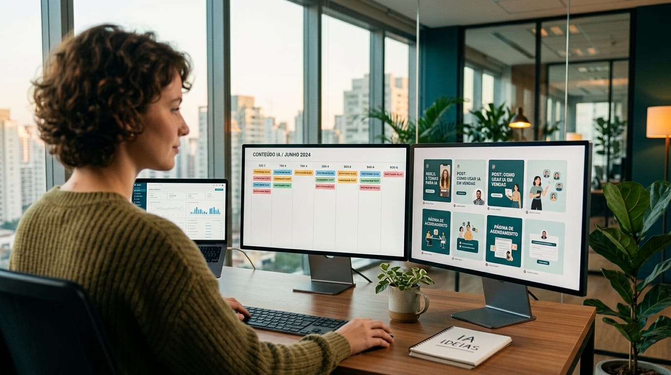 Quanto a sua empresa economiza com uma máquina de conteúdo de IA