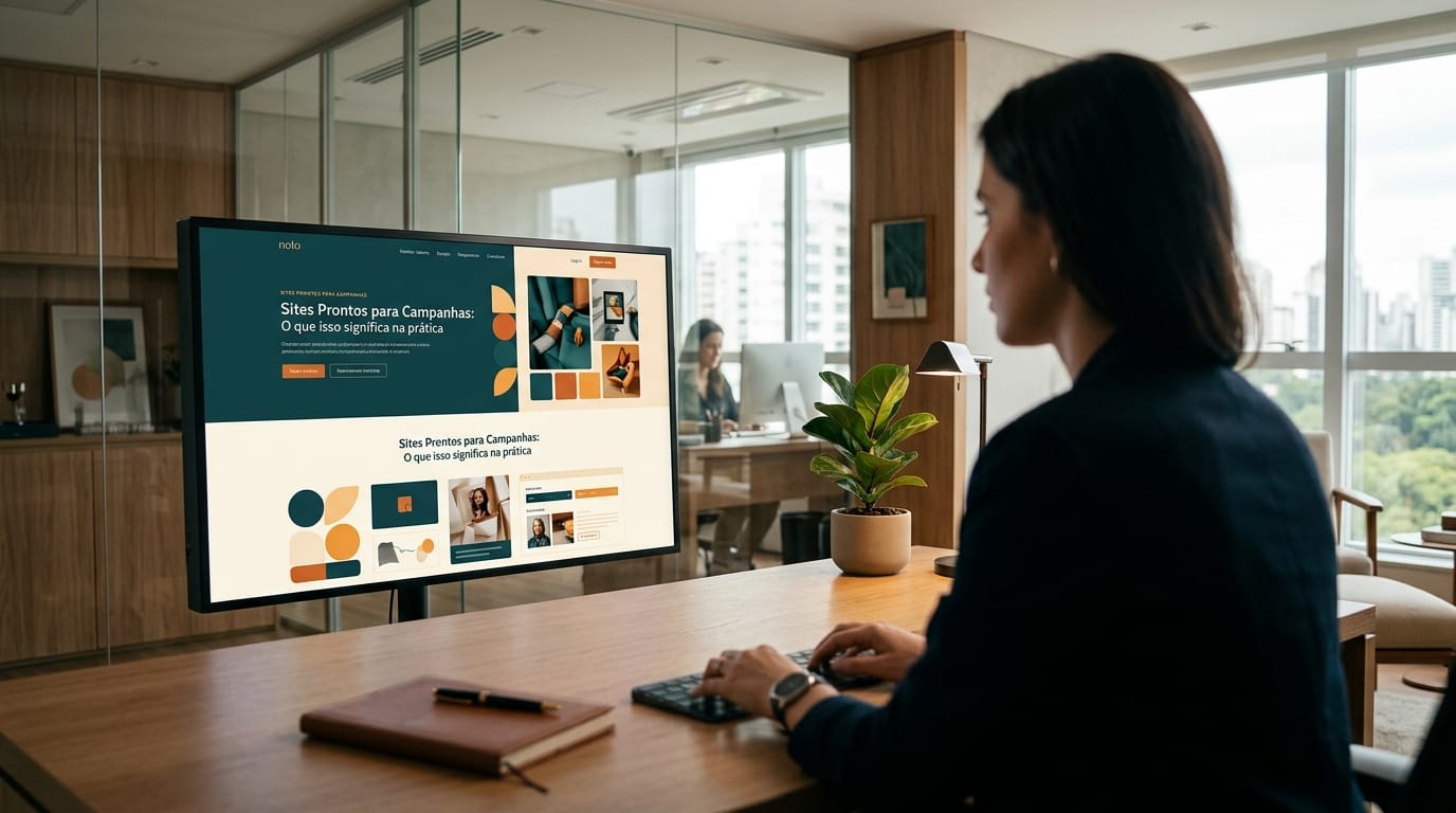 Sites prontos para campanhas: o que isso significa na prática